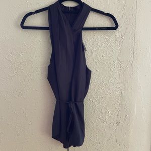 NWT Asymmetrical Black High Neck Tank